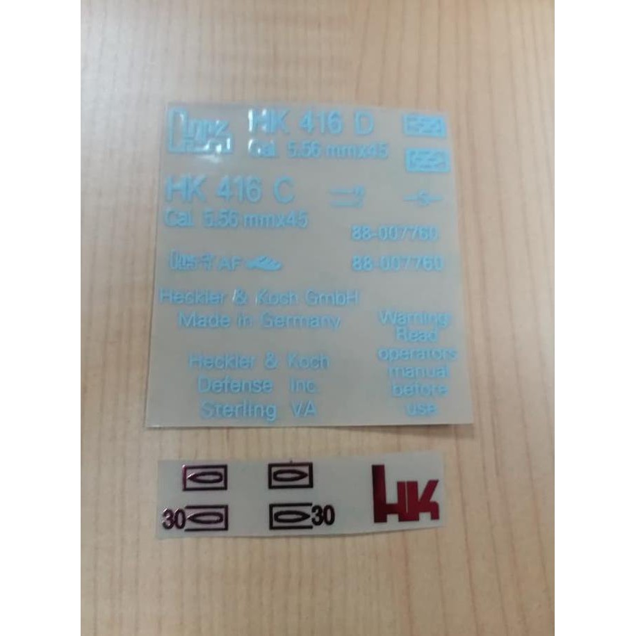 Metal Sticker Hk416D White - Termurah !