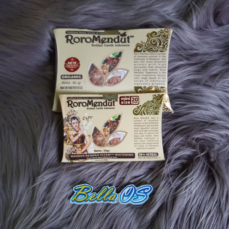 MASKER REMPAH HITAM RORO MENDUT (BPOM)