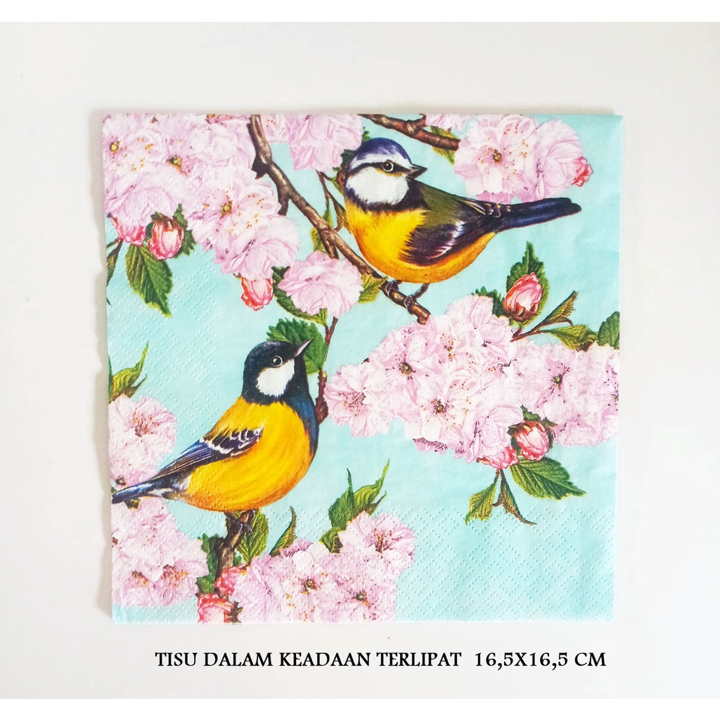 Tisu Napkin Kerajinan  Decoupage  Eropah  33X33 CM TE 2063 TTS