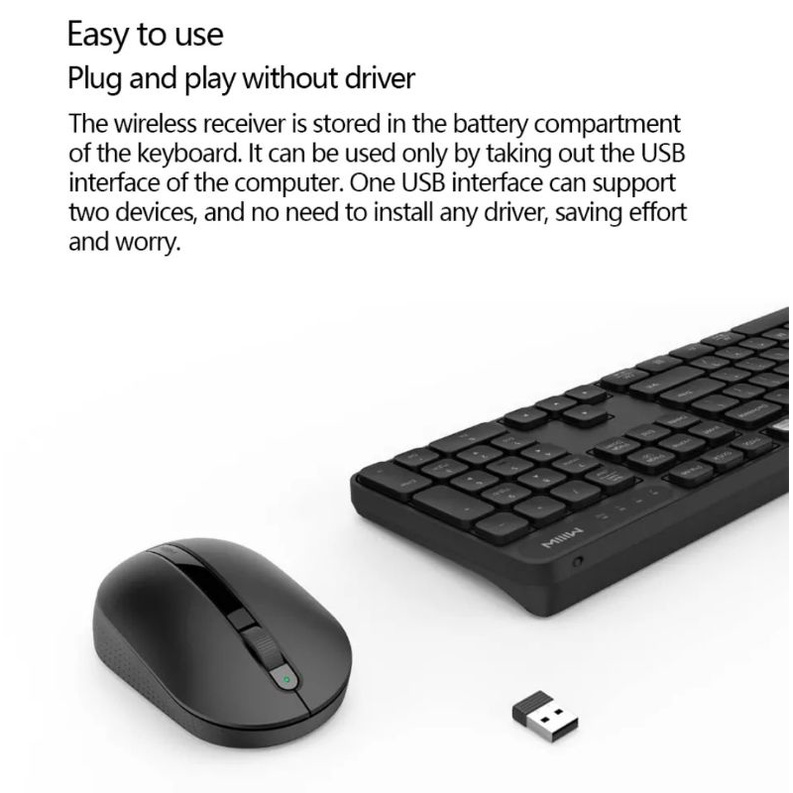 MIIIW WIRELESS COMBO Keyboard Mouse Set MIIW model xiaomi