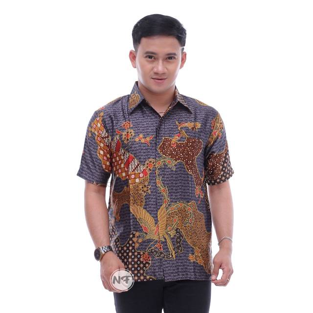 GROSIR KEMEJA BATIK SEMI SUTERA SILKY PREMIUM BERPURING