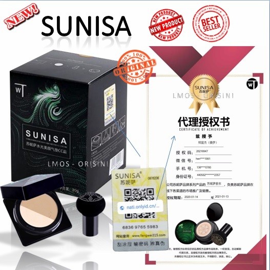 SUNISA MUSHROOM HEAD AIR CUSHION CC CREAM - 02.Ivory