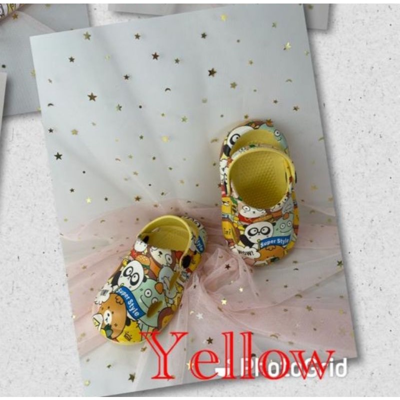 SANDAL KODOK ANAK-ANAK MOTIF FANTASY 963A SANDAL BAIM ANAK ANAK MOTIF