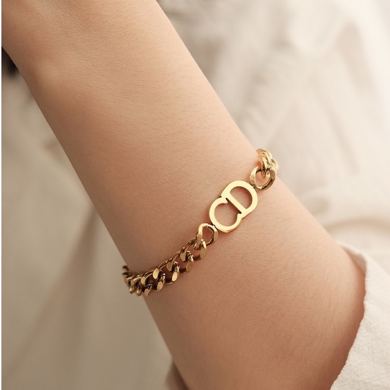 CLARA - Gelang Tangan Bracelet Bangle Lapis Emas Cooper Alloy 055