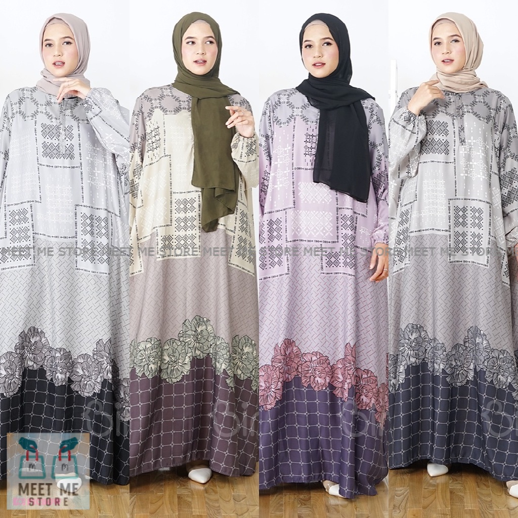 BINTI FEBY MAXI / BAJU MAXY DRESS JUMBO LD 136 / GAMIS DIOR SILK WANITA BIG SIZE BUSUI