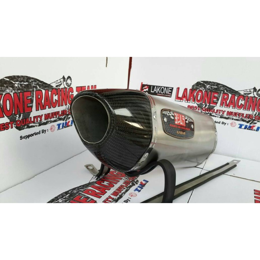 YOSHIMURA R77 TITAN HALF CARBON FIBER STAINLESS DAN CARBON FIBER FF