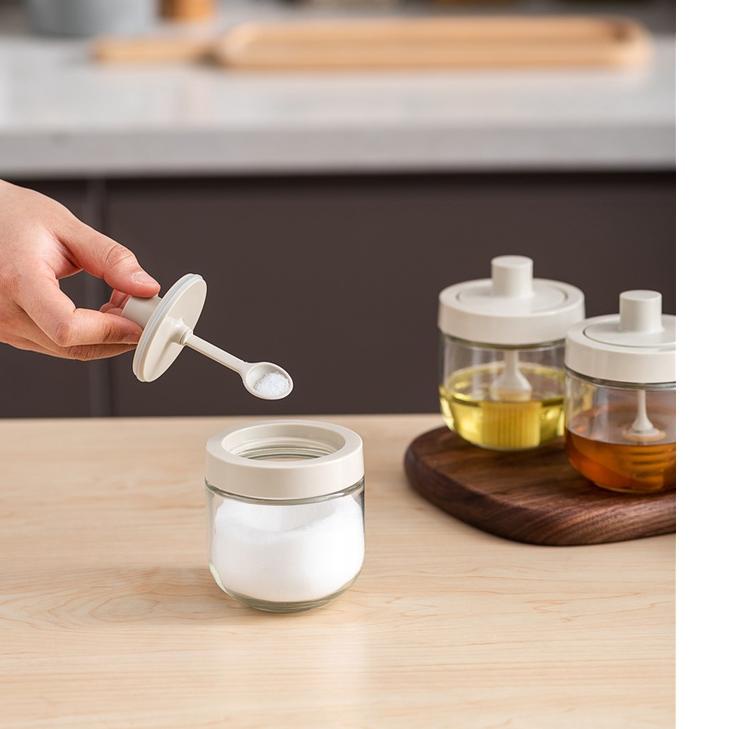 SALEE.. PINMOO SEASONING BOX SAUCE W/ SPOON KOTAK BUMBU DAPUR SAOS - ZZ006