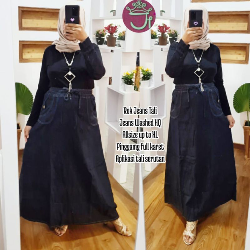 Rok jeans washed //JF653-1