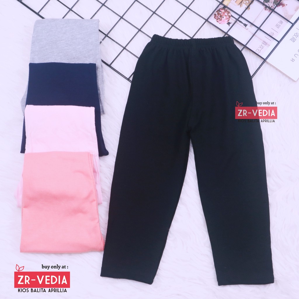 BUY 1 GET 1 Legging Polos uk 8-12 Tahun / Leging Polos Anak Celana Panjang Celana Polos Ketat Murah