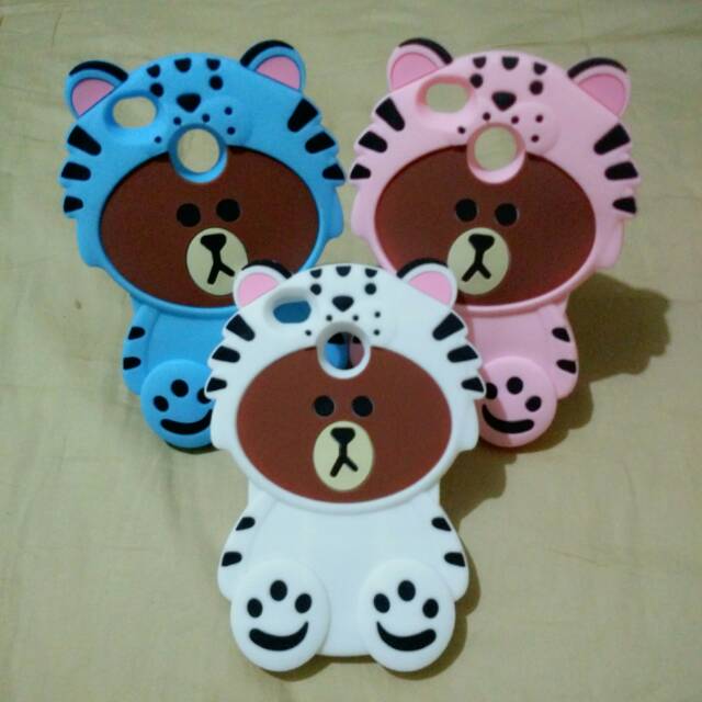 Case 4D Brown Tiger Costume Xiaomi redmi 4x New