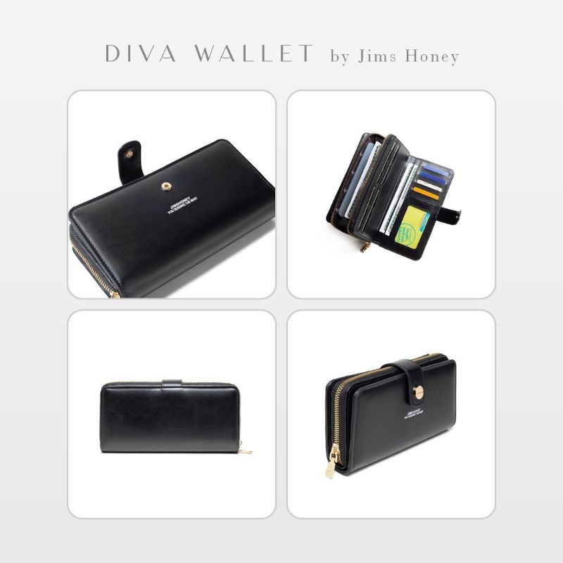 DIVA WALLET JIMSHONEY DOMPET LIPAT PANJANG CARD HOLDER NAME CARD