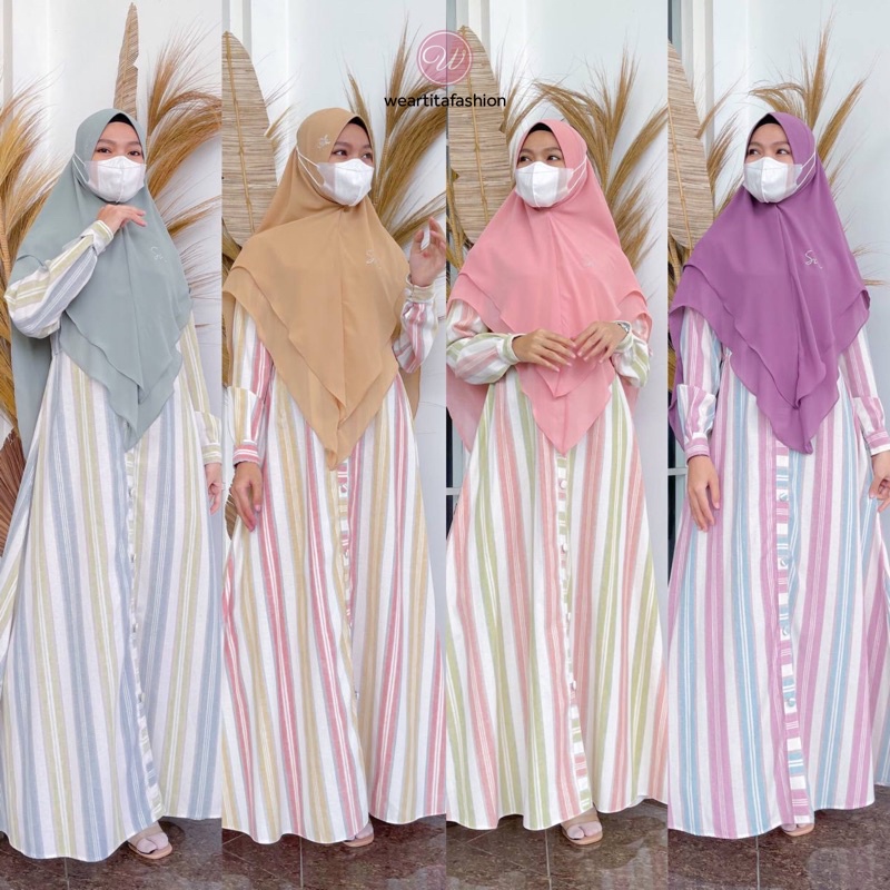 GAMIS STRIPE SEKARARUM | RESELLER SEKARARUM SEMARANG