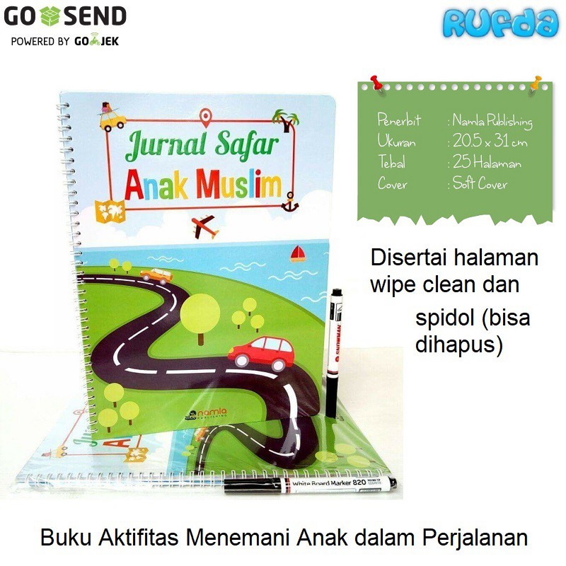 Buku Anak Islami Jurnal Safar Teman Aktifitas Traveling