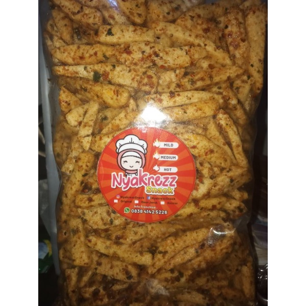 

basreng ikan/basreng stik rasa pedas daun jeruk 250 gr