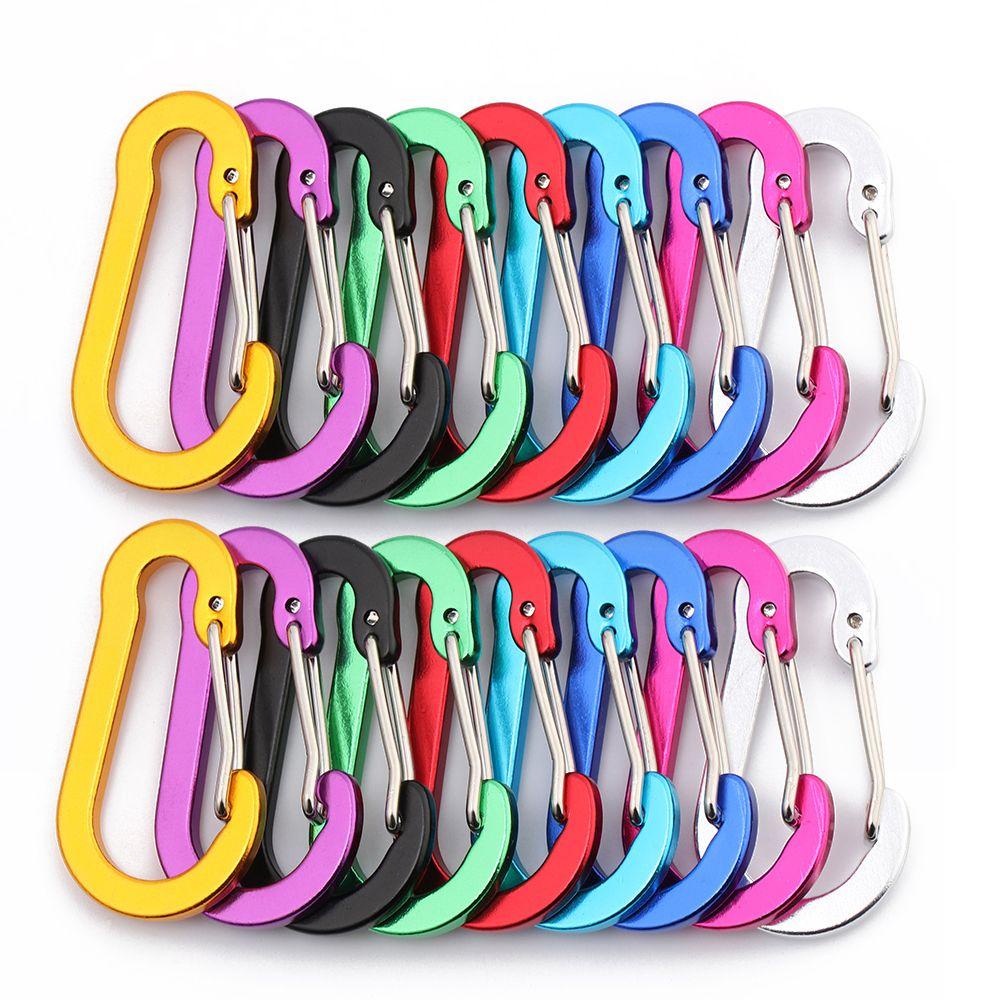 Quinton Carabiner Outdoor Hiking S-shape Climbing Aluminium Alloy Memancing Musim Semi Gesper