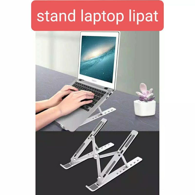 Stand laptop lipat folding stand meja laptop tablet iPad