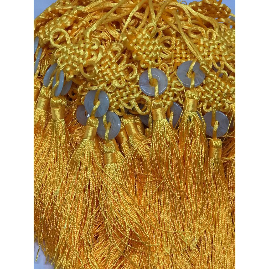 10 PCS - 19 CM TASEL GIOK IMLEK ANYAM / CHINESE TASSEL