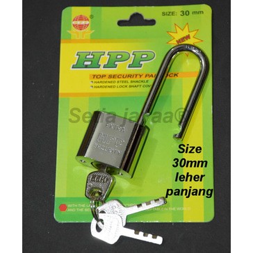 gembok hpp leher panjang 30mm / gembok / gembok murah