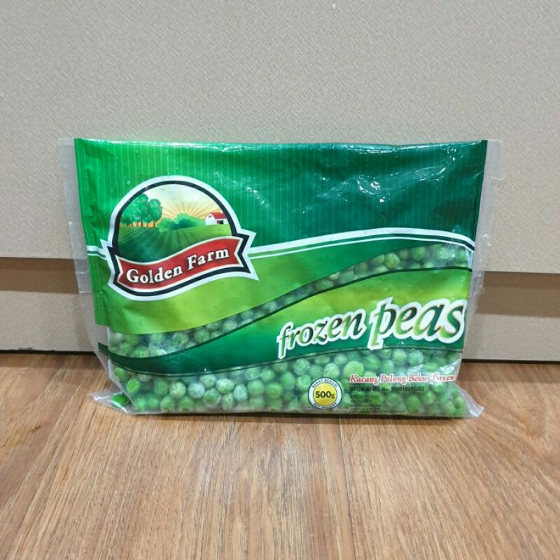 

Golden Farm Vegetable Frozen Green Peas Kacang Polong Beku Hijau 500gr