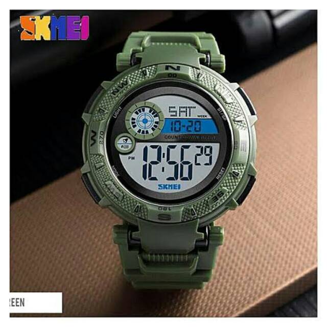 Jam tangan cowok SKMEI 1467 digital original tahan air