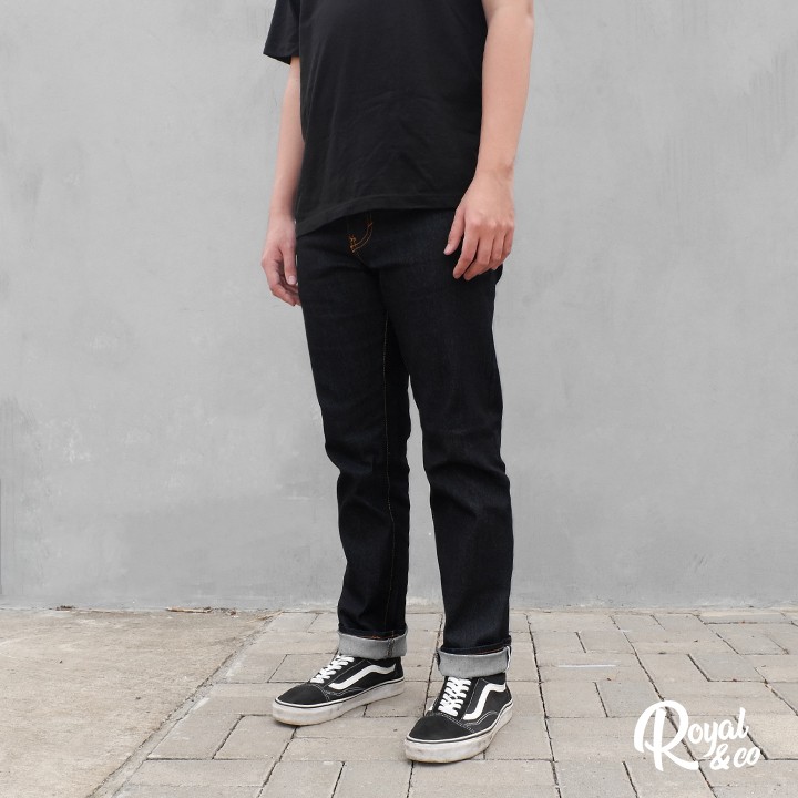 BLACK DENIM SELVEDGE SLIM FIT