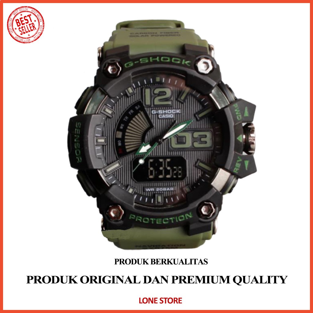 SALE MURAH G Shock GA-2000 hijau green army Jam tangan pria core W0N9