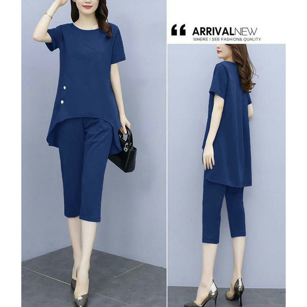 Setelan Dinih - Setelan Blouse Wanita Terbaru - Baju Casual Wanita