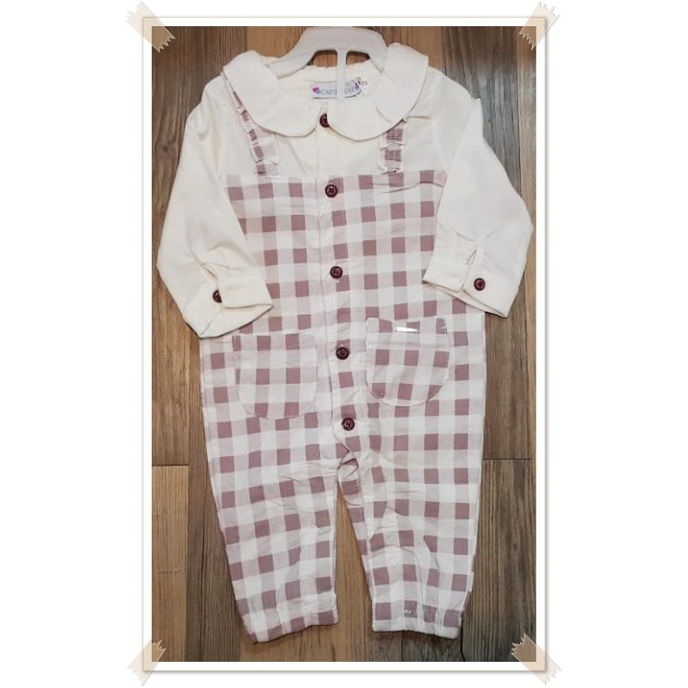 Sleepsuit Jumper Bayi Perempuan Carter Love Kotak/ Romper/ Jumpsuit Bayi Perempuan