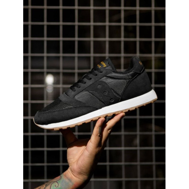 SEPATU SAUCONY JAZZ VINTAGE BLACK BLACK ORIGINAL TERMURAH