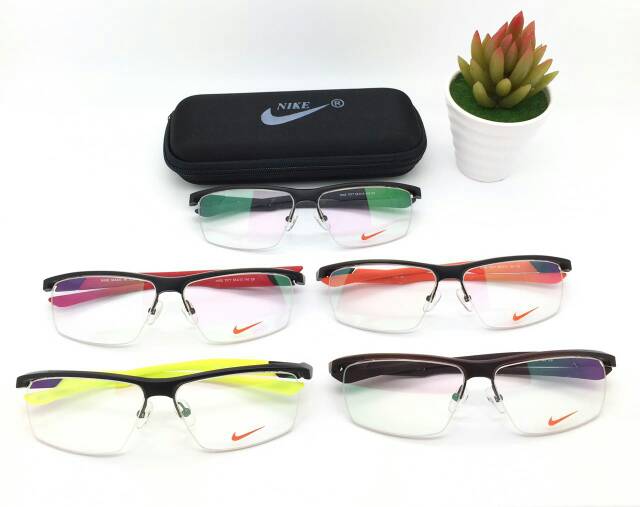 Frame Kacamata Pria, Kaca mata Anti Radiasi, Kacamata Minus, Kaca mata Sporty Nike Trendy &amp; Fashion