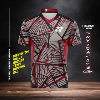 JERSEY KAOS OLAHRAGA BULUTANGKIS BADMINTON VOLLY BOLA
