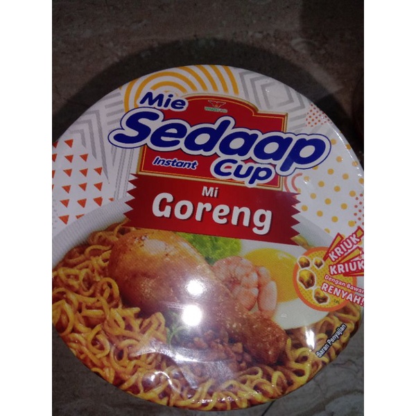 mie cup goreng(sedapmie)