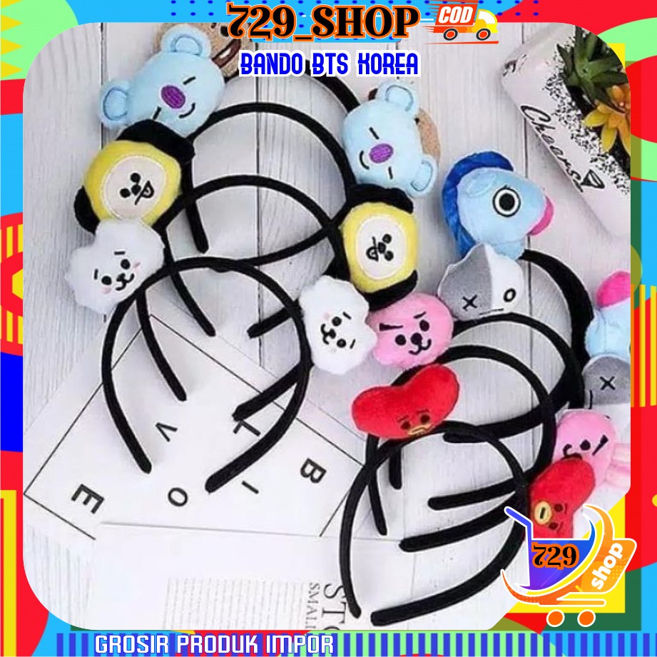 Bando BTS Korea Impor Best Seller isi 1 dan 2 Boneka