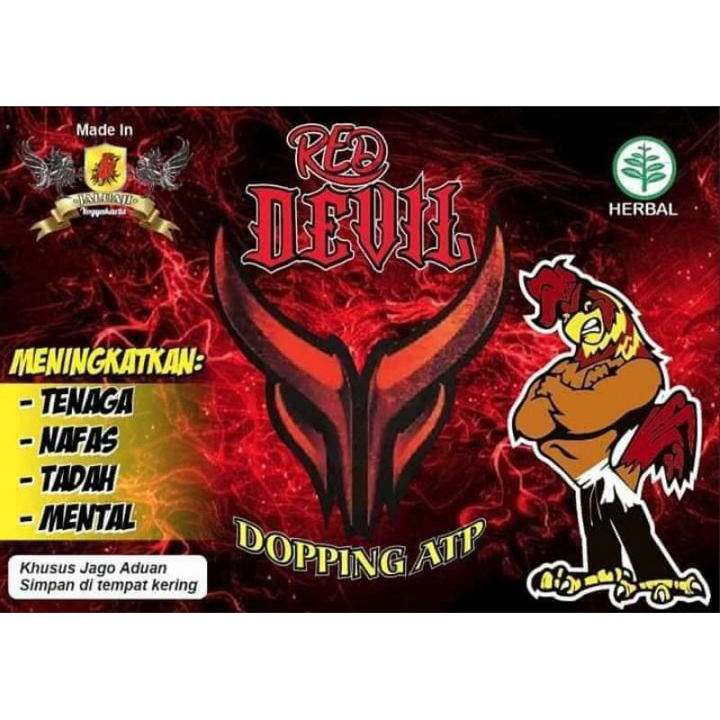 DOPING ATP AYAM RED DEVIL JALU AJI Isi 6 Kapsul HERBAL AMPUH