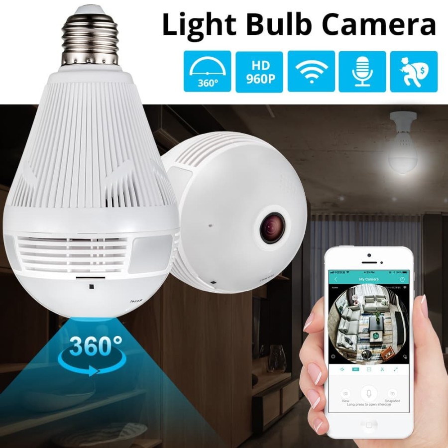 IP CAMERA CCTV BOHLAM V380 A9 / IP KAMERA CCTV  PTZ  LAMPU WIRELESS WIFI 5MP 1080P