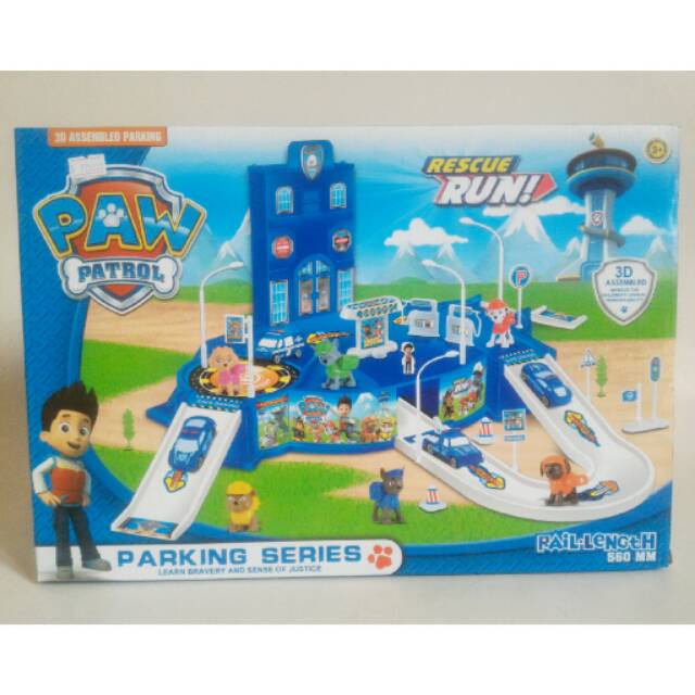 Mainan Markas Paw Patrol Parking Series Rescue Run - 232