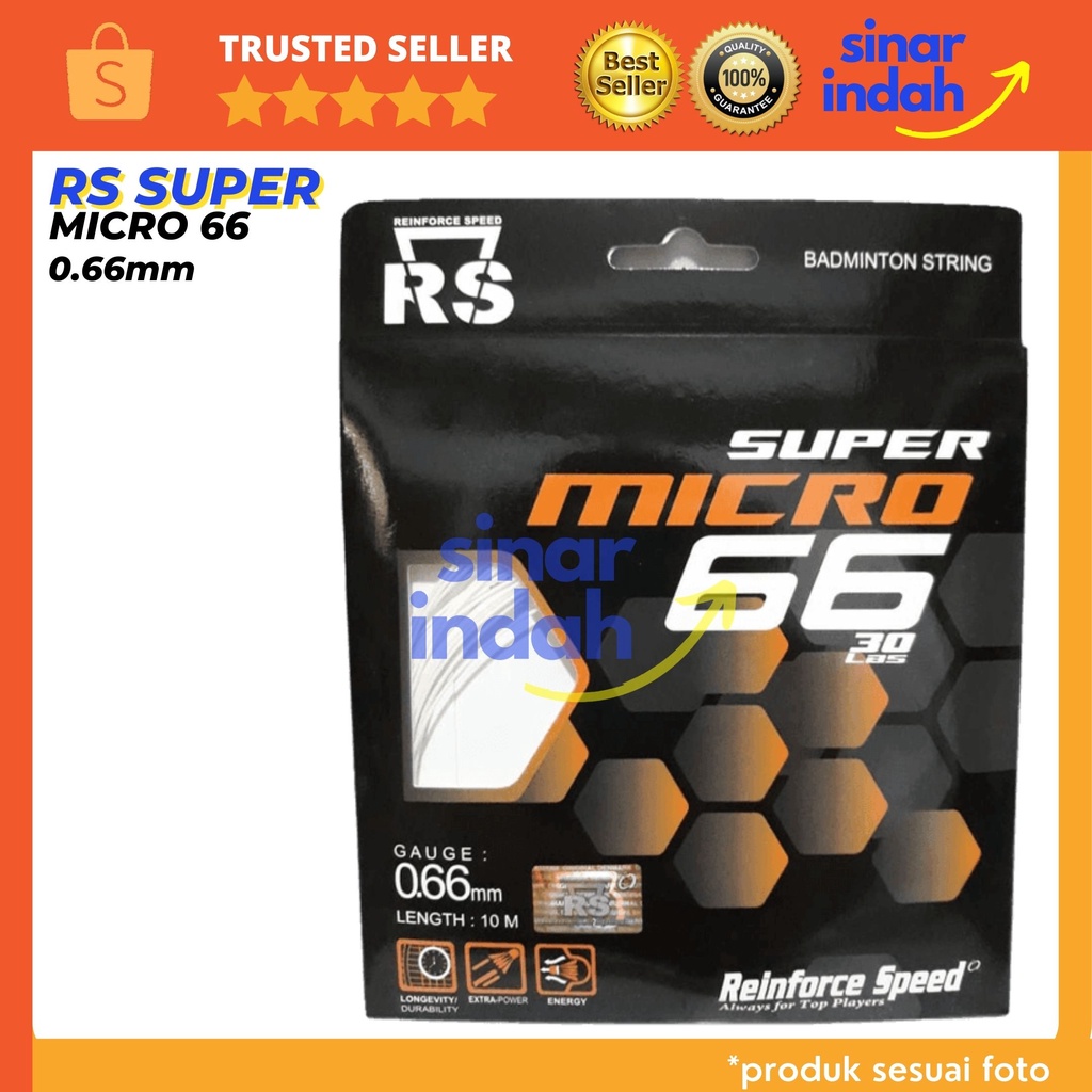 Senar Badminton RS SUPER MICRO 66 Original / Senar Raket Badminton