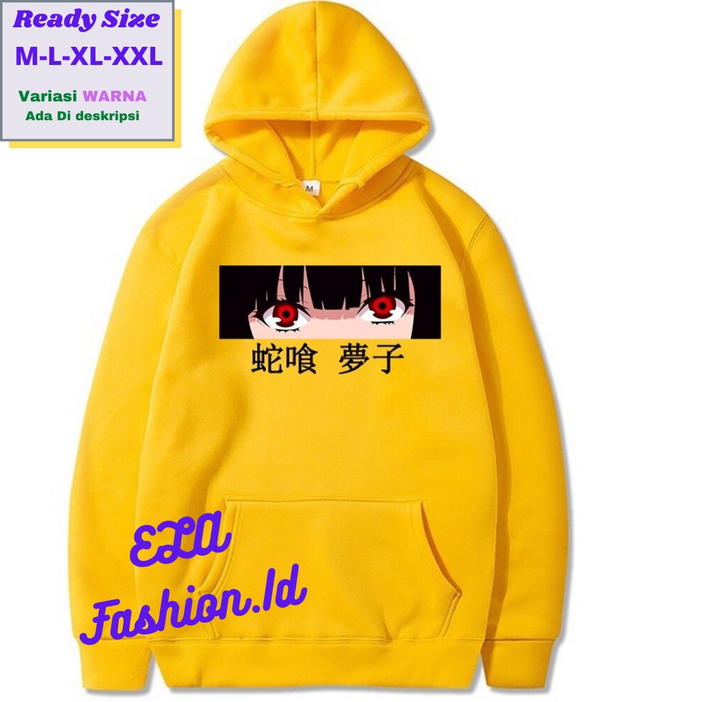Jaket Hoodie Anime Jabami  Yumeko Hodie Runa Kakegurui