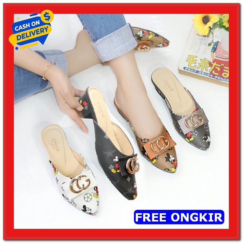 Sendal High Heels Pesta Kondangan Wanita Terbaru Haihil Haihils I Hb51 Sandal Heels Daltu  Mickey