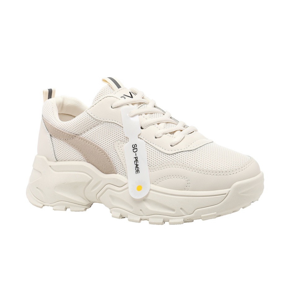 PVN Jipyeong Sepatu Sneakers Wanita Sport Shoes Casual Pink 099-Mingyu - Cream