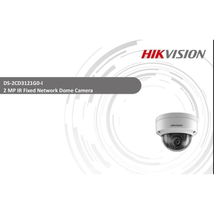 CAMERA IP HIKVISION DS-2CD3121G0-I 2 MP IR Fixed Network Dome Camera