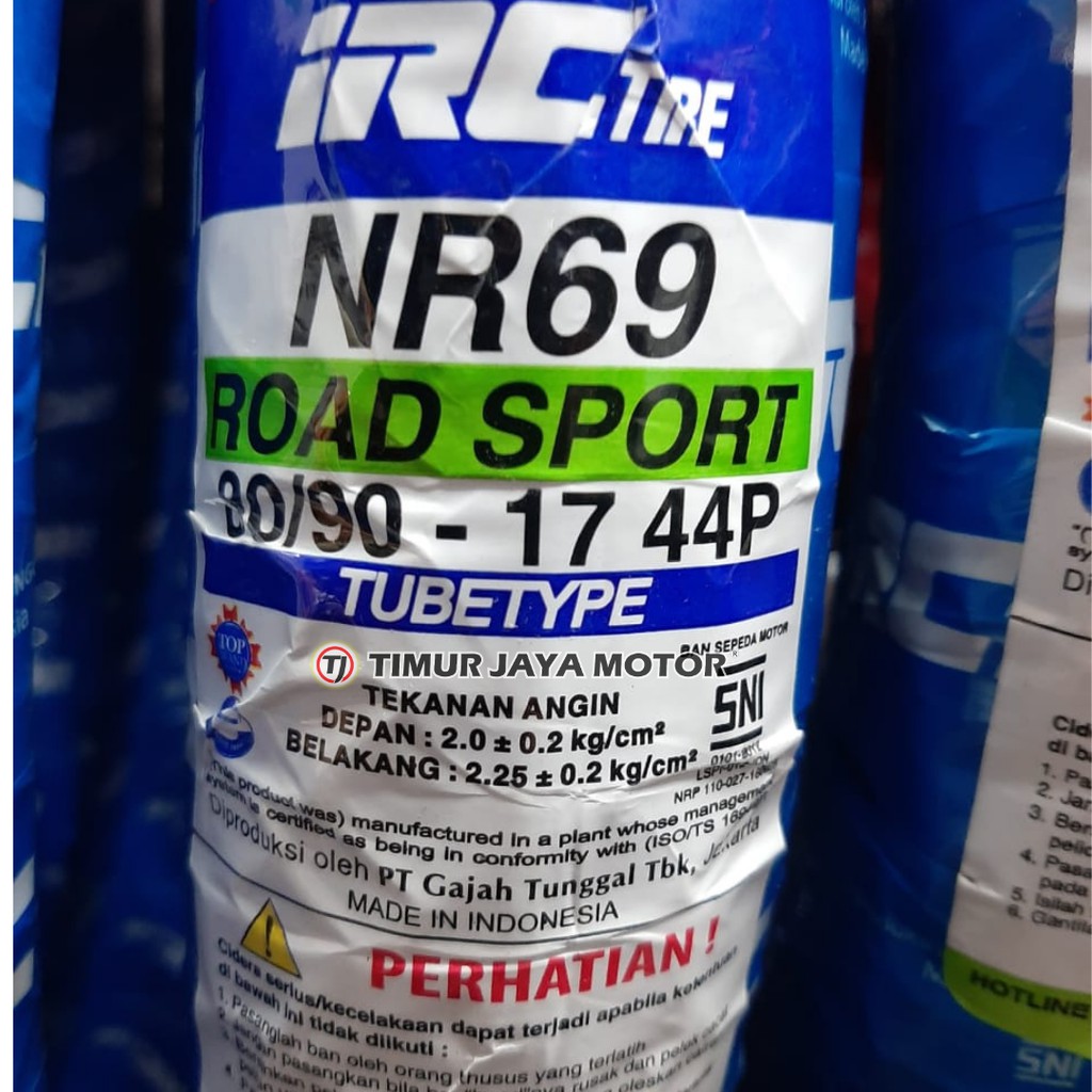 BAN LUAR IRC 80/90-17 NR69 Kode 790543