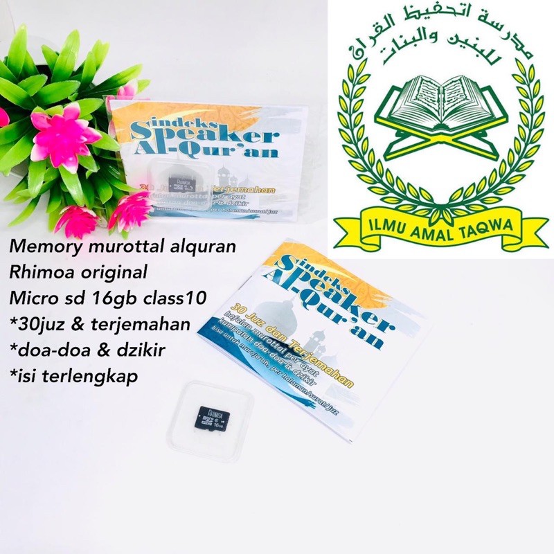 MEMORY ALQURAN KUMPULAN DOA DOA MICRO SD 16GB dan 32GB RHIMOA ORIGINAL KUALITAS SUARA HD 30JUZ