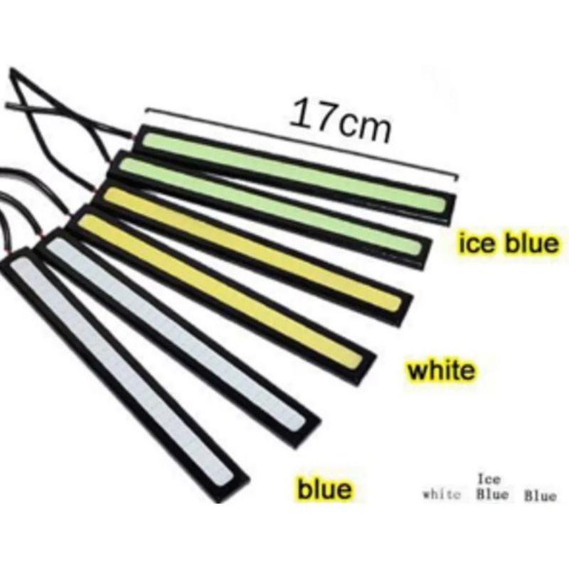 LAMPU KOLONG LED WARNA ANTI AIR LED DRL cob plasma 12volt 17cm universal