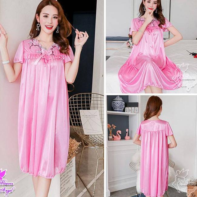 ⚡️ PEPOY ☆ COD / DISCREET ☆ Lingerie Sexy Jumbo Bordir V Neck Pita LD 130cm PY134 serbuuu 