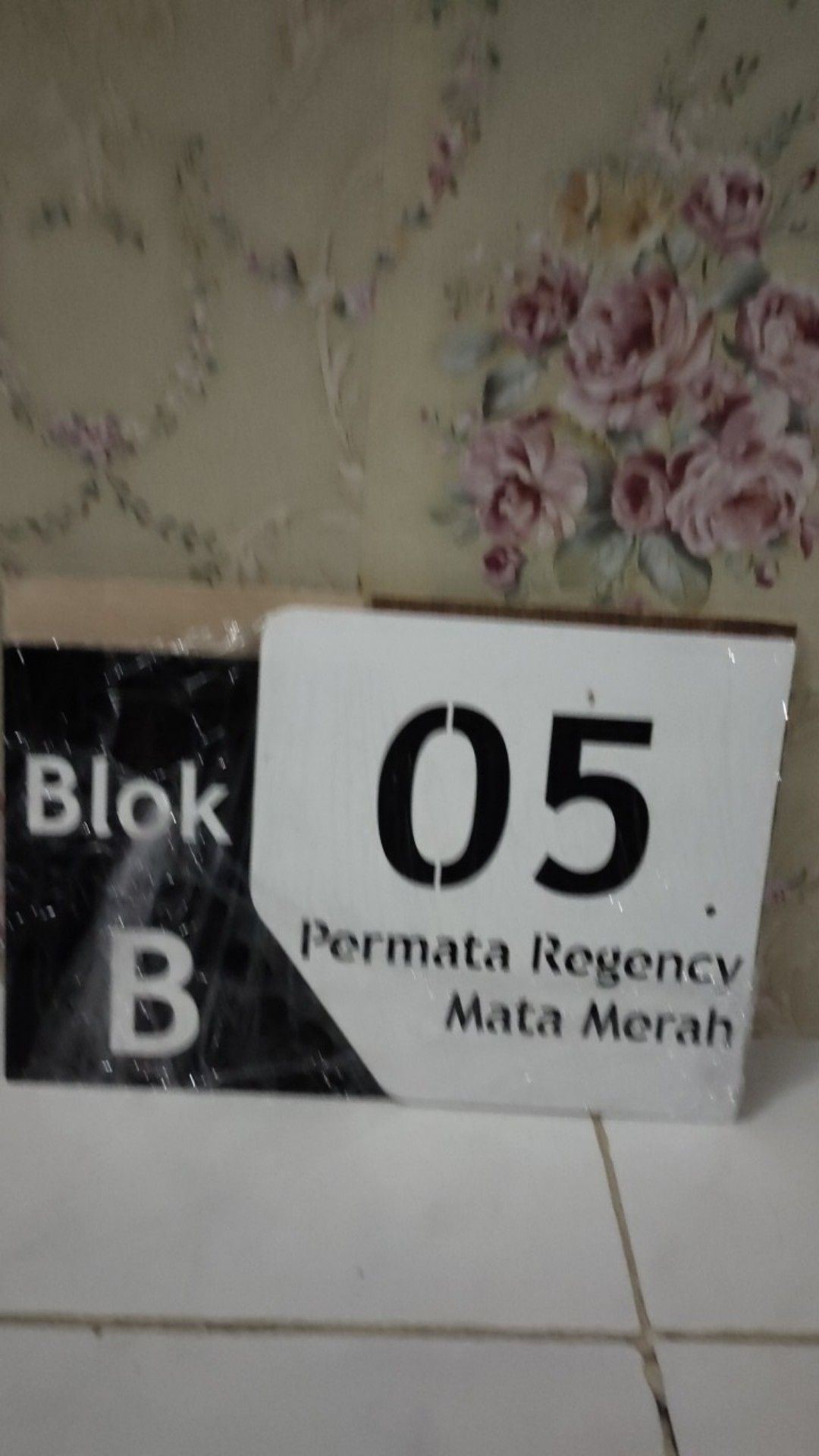 Nomor Rumah Acrylic/akrilik Modern Minimalis Model 002