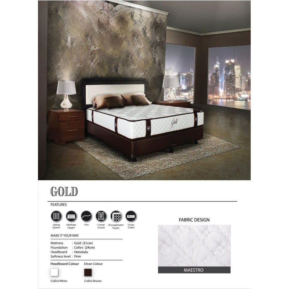 STOCK TERBARU MATRASS CENTRAL GOLD UKURAN 160 X 200 TD202