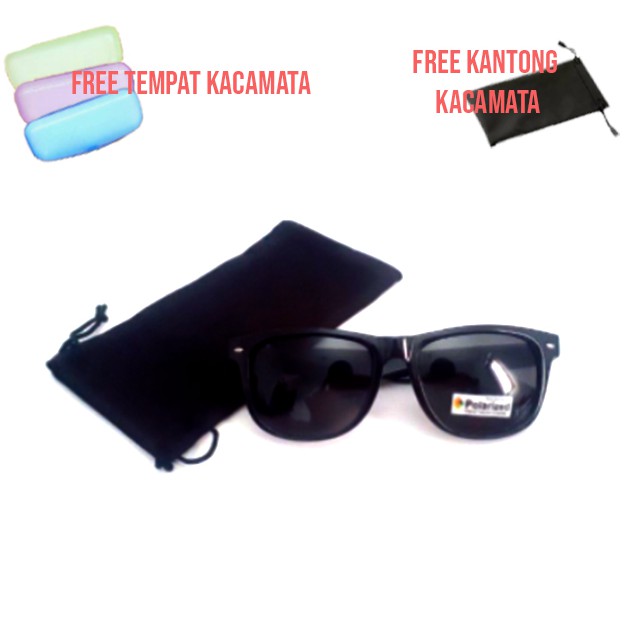 KACAMATA KOTAK KAKI BESAR POLARIZED MODEL GAYA KOREA