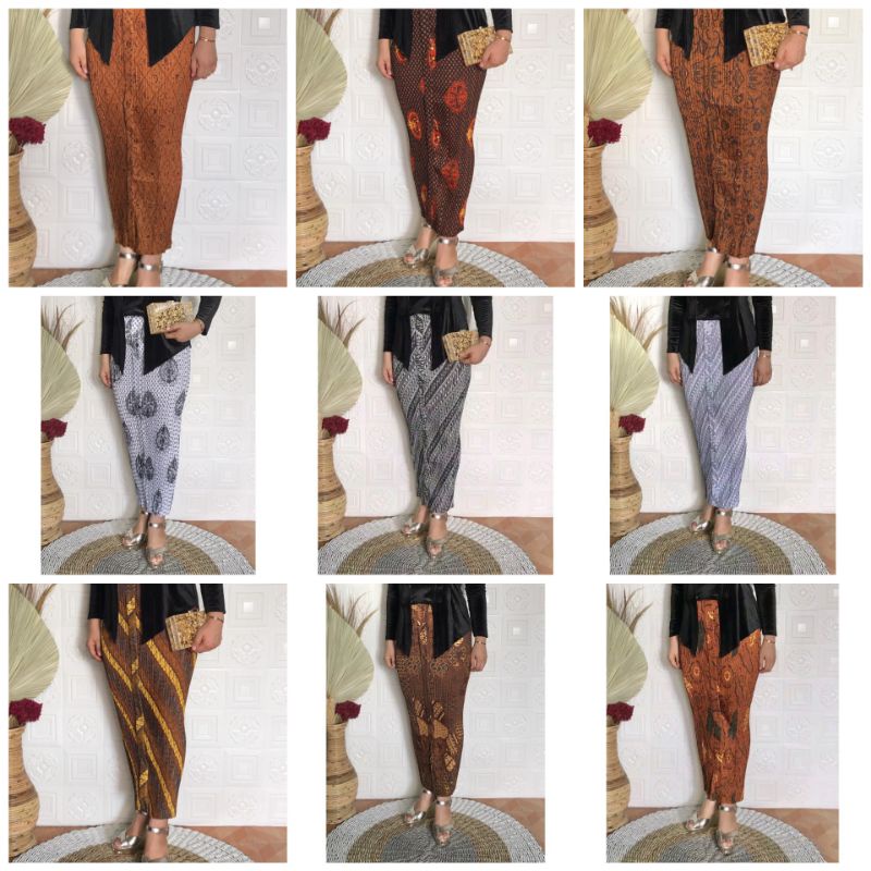 ROK JARIK PLISKET ROK PLISKET JARIK WIRU INSTAN BAWAHAN KEBAYA