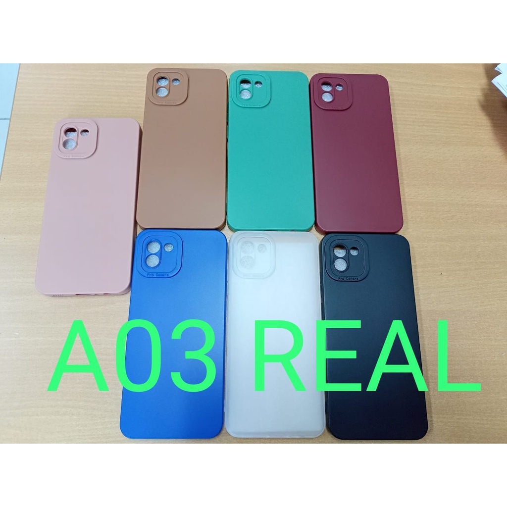 Luxury Soft Matte Case 9D Samsung A03 A10S A22 A11 A12 A02S A03S A51 A31 A32 M11 M12  Solid Color Angel Eye Lens